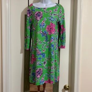 Lilly Pulitzer Floral 3/4 Sleeve Dress